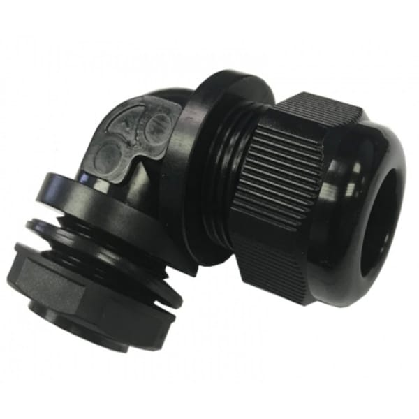 Kable Kontrol Kable Kontrol IP68 Waterproof Right Angle Nylon Cable Gland - 3/8" Cable Diameter - NPT 18 Thread - 20 Pcs/ Pack CGRANPT38-20 - main